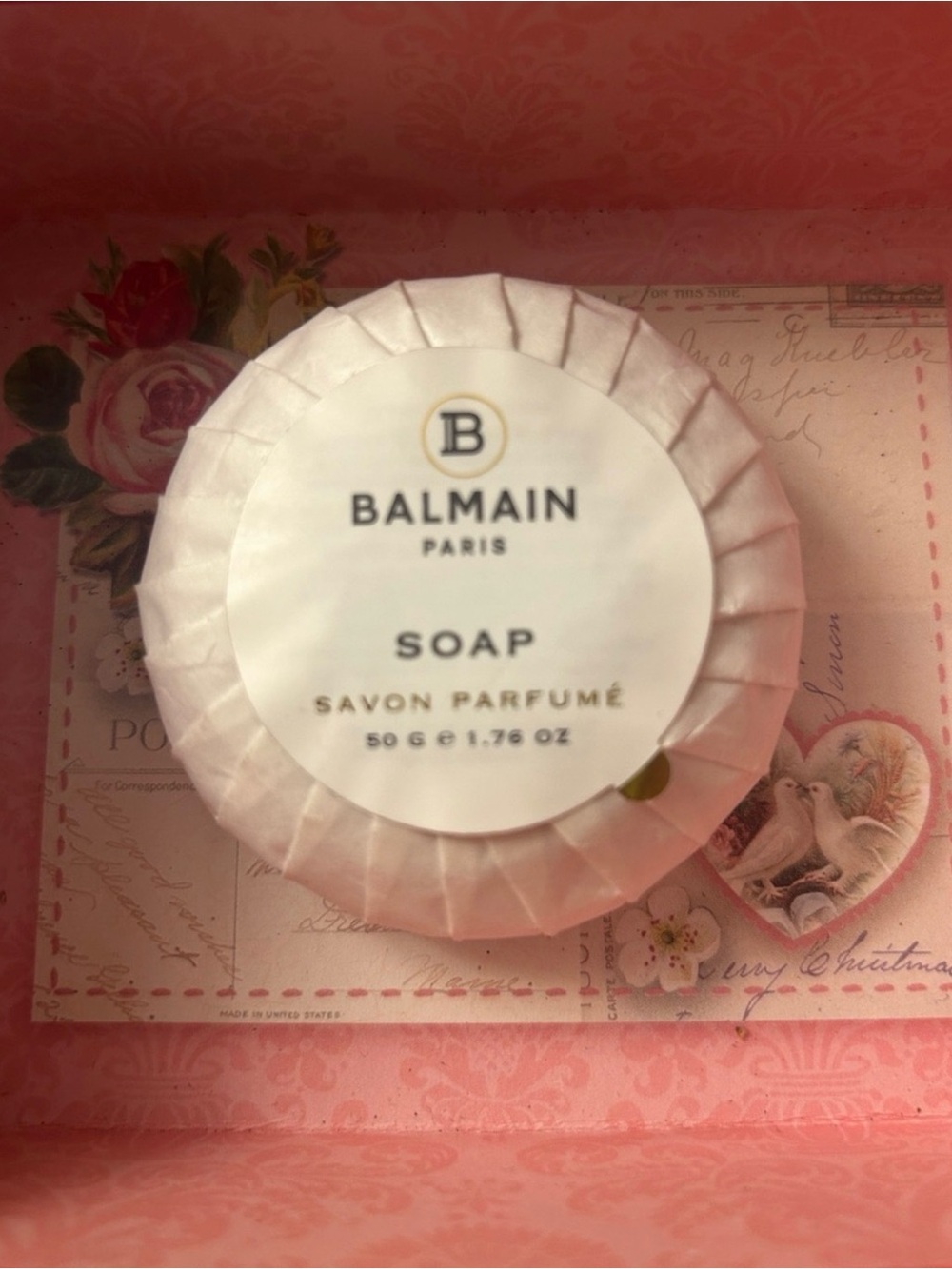 Balmain Paris Small Luxury Soap Savon Parfume 50 g 1.76 oz. / Authentic / Sealed